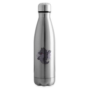 Dragon Kawaii mignon animal fantastique - Bouteille isotherme - argent clair - Droite