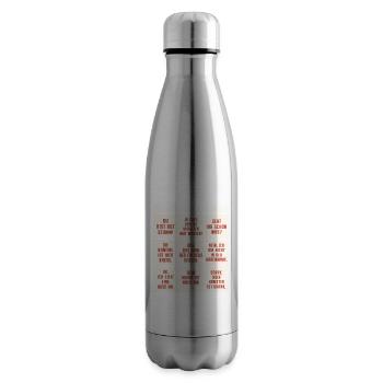 Homeoffice Bingo Büro Heimarbeit Home Office - Isolierflasche - Lightsilver - Rechts