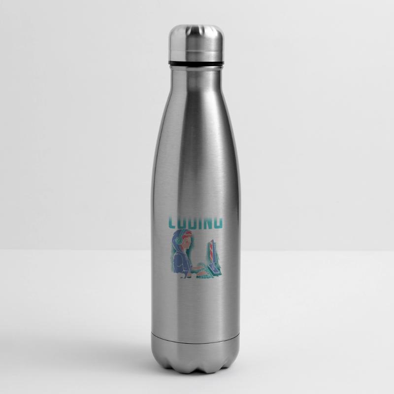 Programming is my therapy coder coding code Insulated Water Bottle