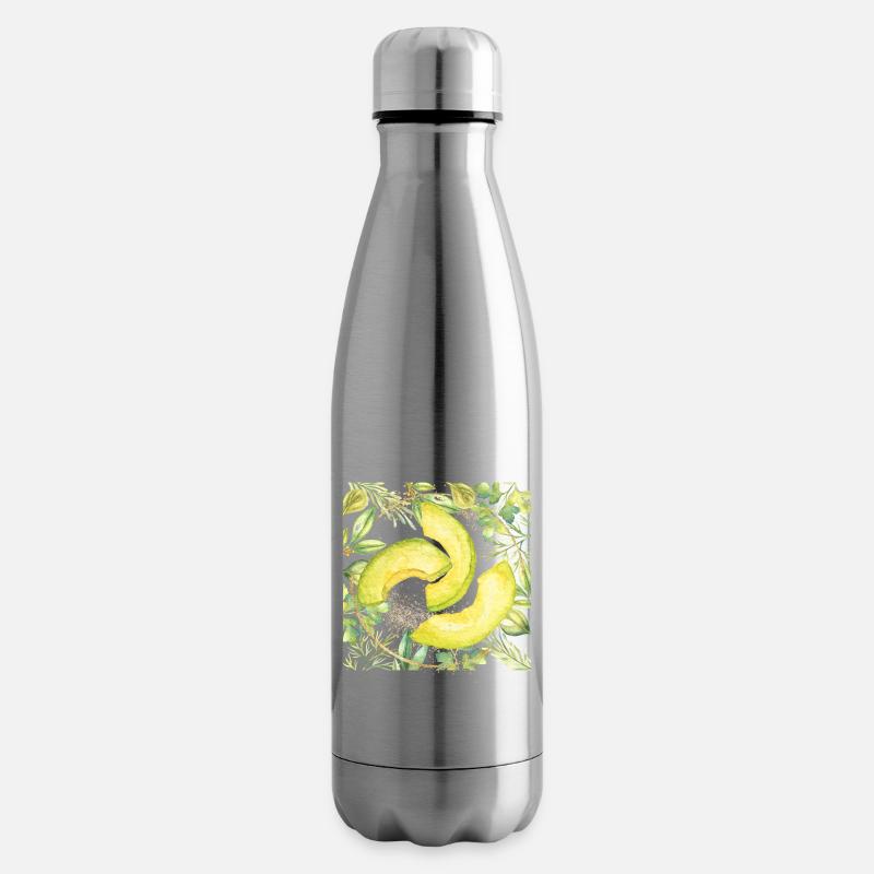 Avocat - Bouteille isotherme - argent clair