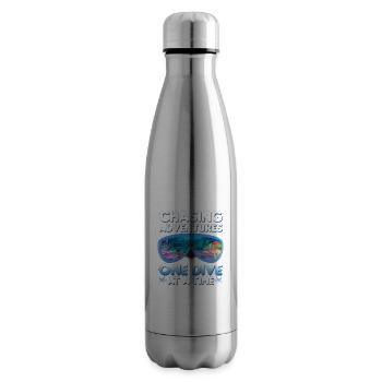 Plongée en mer | Idée cadeau Instructor Diver - Bouteille isotherme - argent clair - Droite