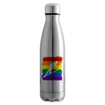 Skispringen LGBT Pride - Isolierflasche - Lightsilver - Rechts