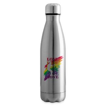 Wakeboard LGBT Pride - Bouteille isotherme - argent clair - Droite