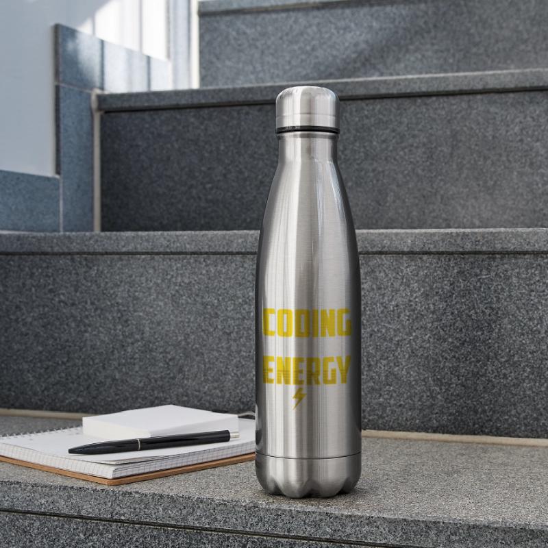 Programming with Energydrinks Coding Code Coder Insulated Water Bottle