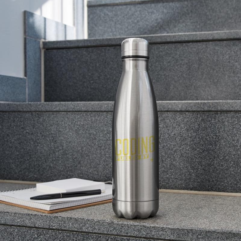 Programming with Energy Drinks Coding Coder Code Insulated Water Bottle