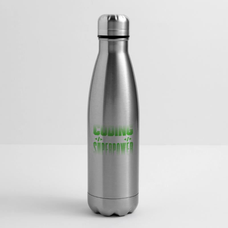 Coding is my superpower coder programmer Insulated Water Bottle