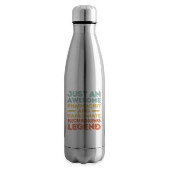 Apotheker Kickbox-Legende retro - Isolierflasche - Lightsilver - Rechts
