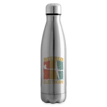Gliding retired electrician - Insulated Water Bottle - silver - Right