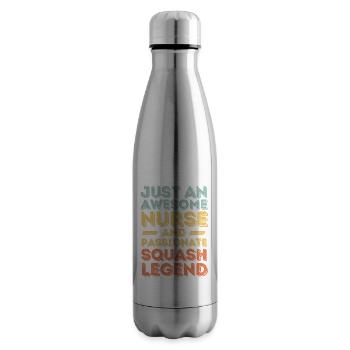 Infirmière Légende du squash rétro - Bouteille isotherme - argent clair - Droite