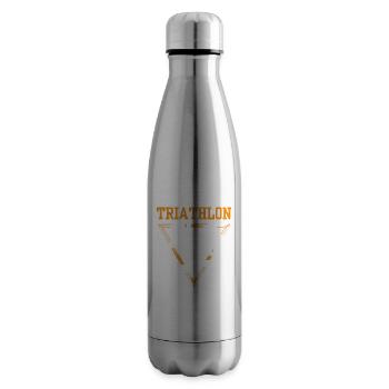 Triathlon Sport Triathletin Triathlet Triathlons - Isolierflasche - Lightsilver - Rechts