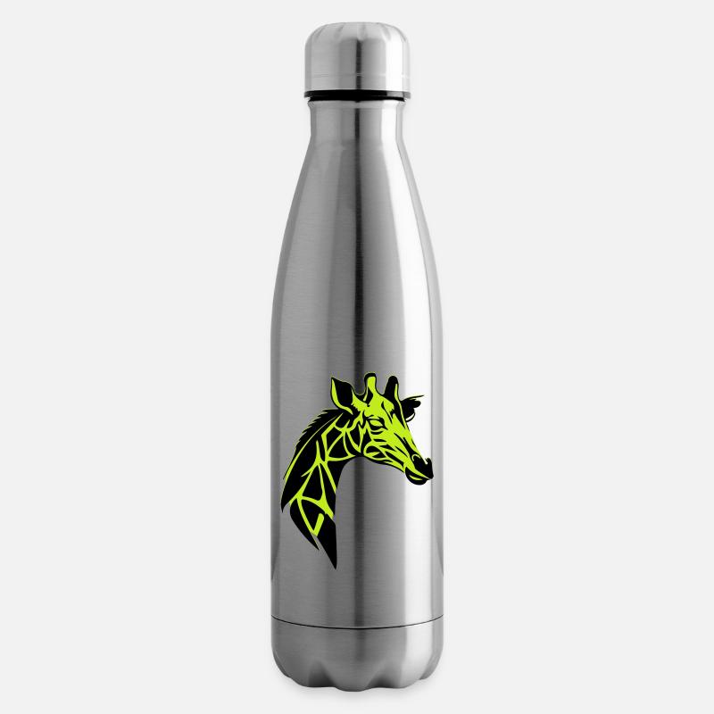 girafe - Bouteille isotherme - argent clair