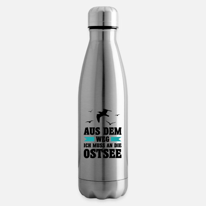 Ostsee Moin Meer See Urlaub Norden Möwen Geschenk - Isolierflasche - Lightsilver