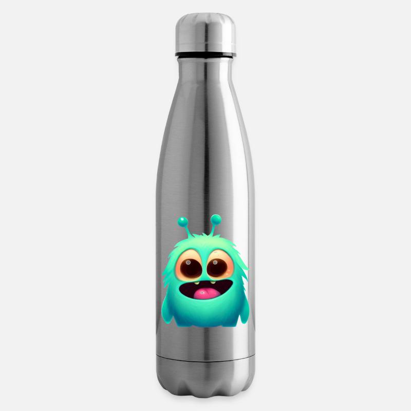 KiiddyTikki Foo - Insulated Water Bottle - silver