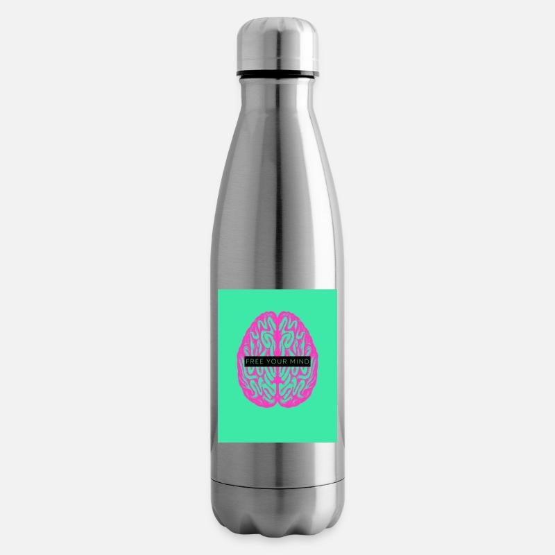 Free your Mind - Isolierflasche - Lightsilver