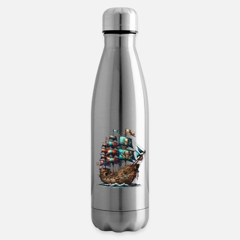 Piraten Schiff - Isolierflasche - Lightsilver