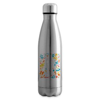 Ghostly Groove Parade - Insulated Water Bottle - silver - Right