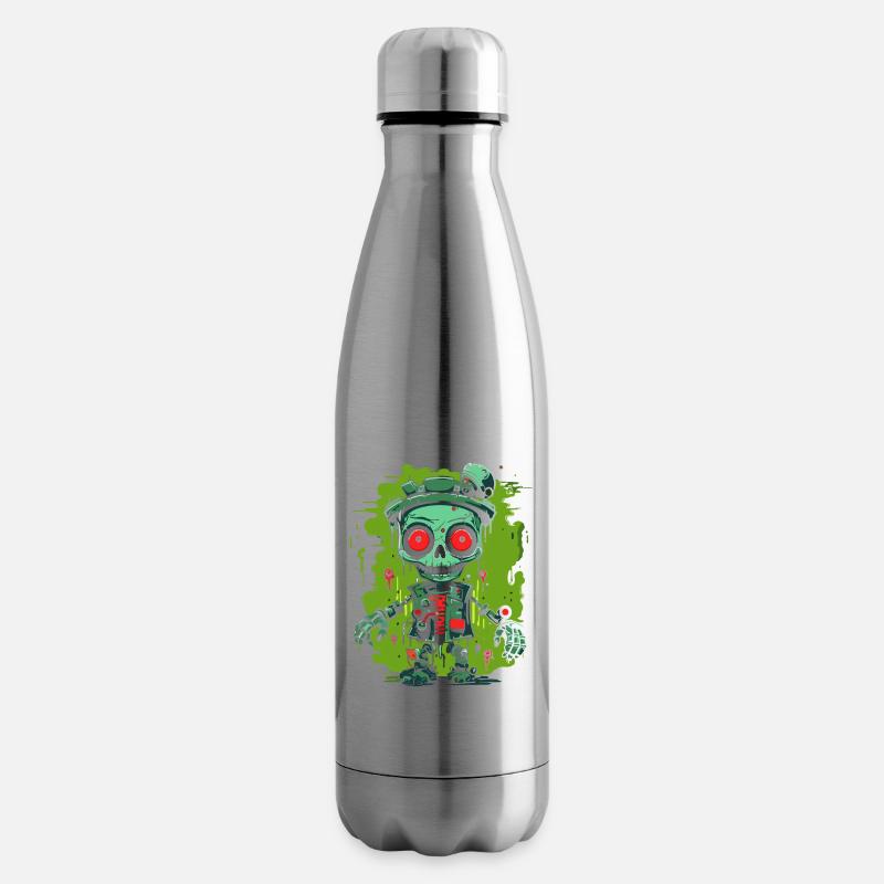 Schleim und Roboter - Isolierflasche - Lightsilver