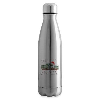 One Parcel Short Of Crazy - Insulated Water Bottle - silver - Right