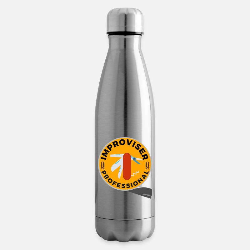 Improvisateur Professionnel - Bouteille isotherme - argent clair