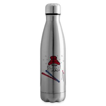 Skispringer, Wintersport - Isolierflasche - Lightsilver - Rechts