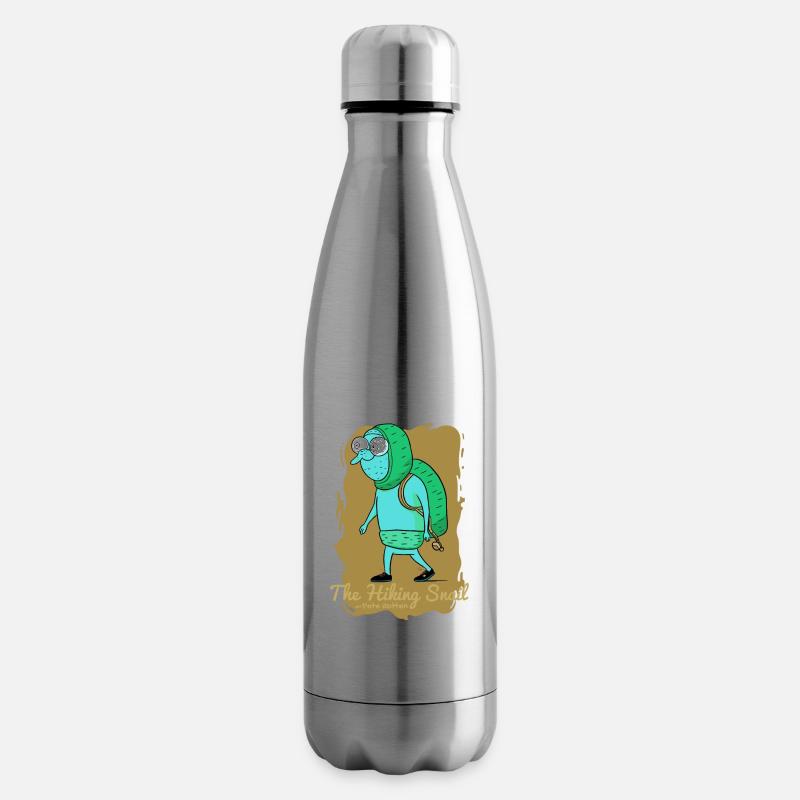 Der Wandernde Schnecke - Isolierflasche - Lightsilver