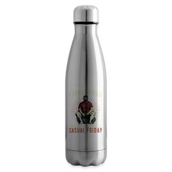 Fatherhood Where Everyday Is Casual Friday - Isolierflasche - Lightsilver - Rechts