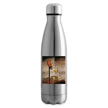 Basket-ball au clair de lune - Bouteille isotherme - argent clair - Droite