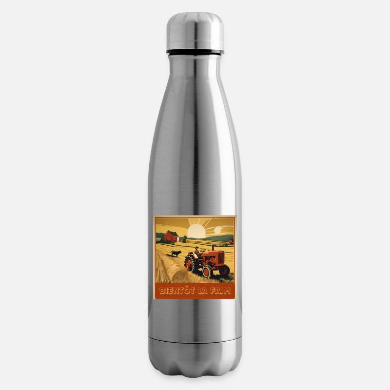 bientôt la faim - Bouteille isotherme - argent clair