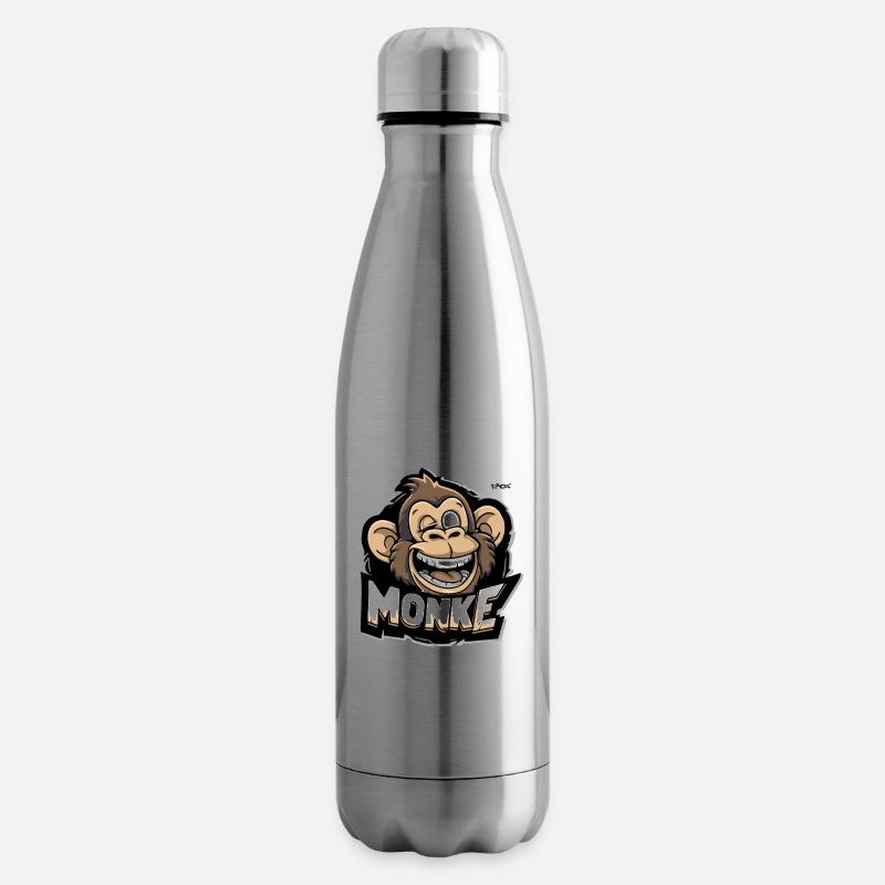 Ein lustiger Affe - Isolierflasche - Lightsilver