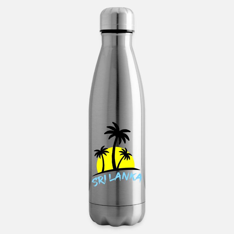 Sri Lanka - Bouteille isotherme - argent clair