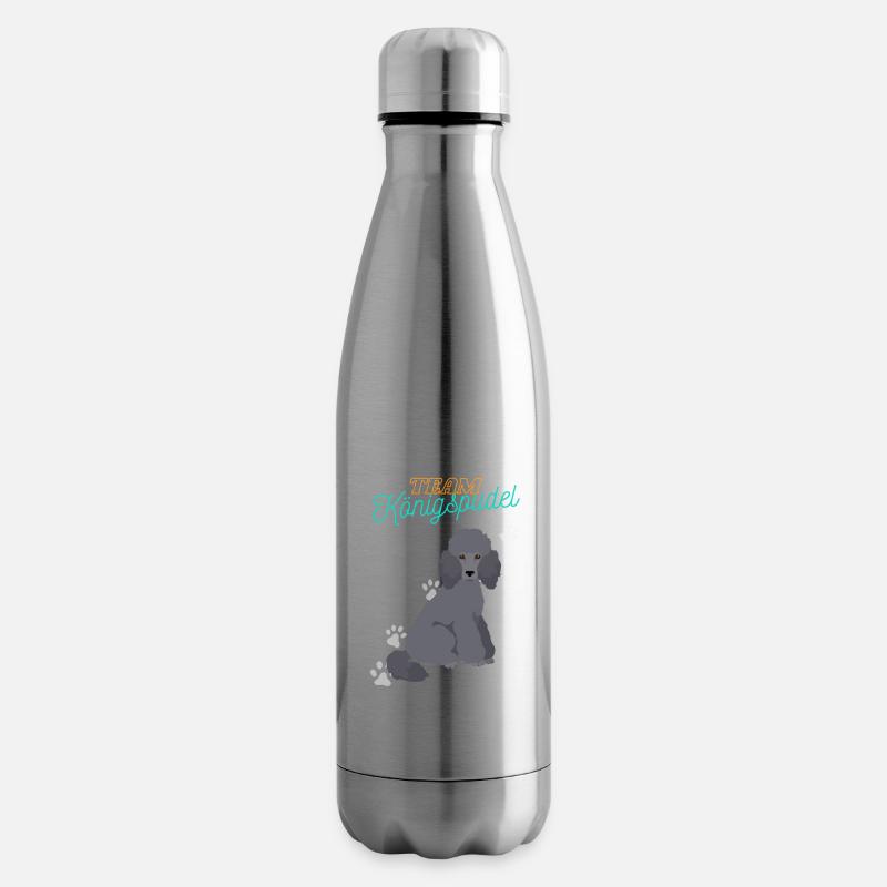 Caniche du roi de l’équipe - Bouteille isotherme - argent clair