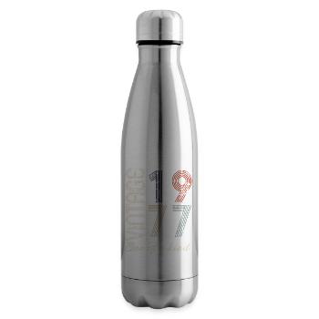 47. Geburtstag 1977 - Vintage Retro Geschenkidee - Isolierflasche - Lightsilver - Rechts