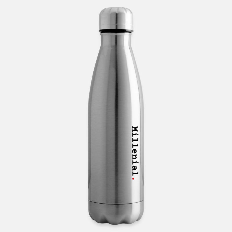 Millennials vertikal - Isolierflasche - Lightsilver