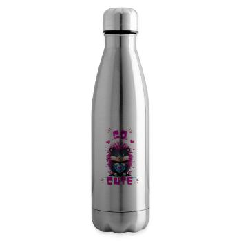 Blue Heart Hedgehog - So süß - Isolierflasche - Lightsilver - Rechts