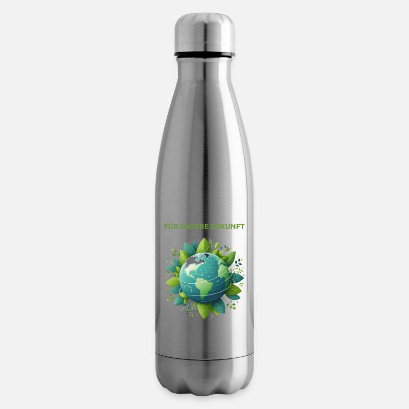 Protection du climat Terre - Bouteille isotherme - argent clair