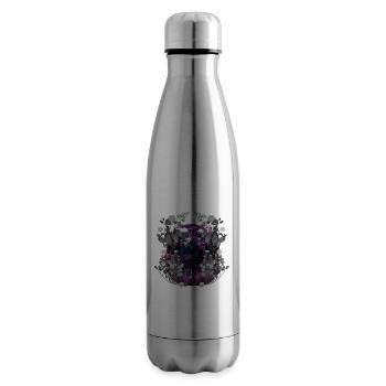 Vintage Deer Retro Woodland Animals Deer - Insulated Water Bottle - silver - Right
