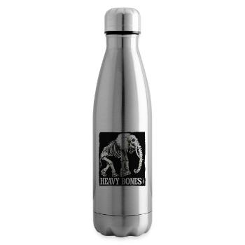 Heavy Bone Elephant Design - Insulated Water Bottle - silver - Right