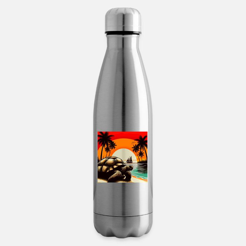 Galapagos Tortoise - Isolierflasche - Lightsilver