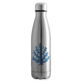 Koralle in Blau - Isolierflasche - Lightsilver - Rechts