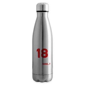 Enfin 18 Je peux tout faire, je sais tout - Bouteille isotherme - argent clair - Droite