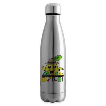 Lemon Lemons Juice Shop Lemon Summer Fruit - Insulated Water Bottle - silver - Right