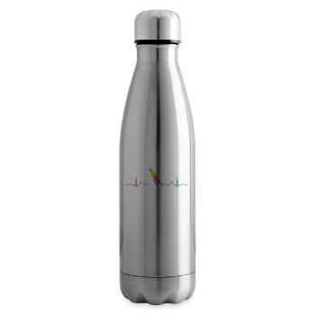 Eiskunstläufer Schlittschuhlaufen Eiskunstlauf - Isolierflasche - Lightsilver - Rechts