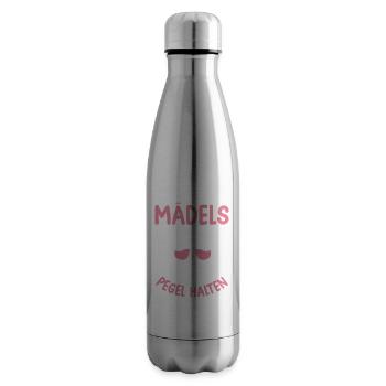 Mädels Egal Was Passiert Pegel Halten - Isolierflasche - Lightsilver - Rechts