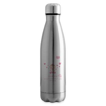 Neugeborene und Babysprüche - Geliebtes Kind - Isolierflasche - Lightsilver - Rechts
