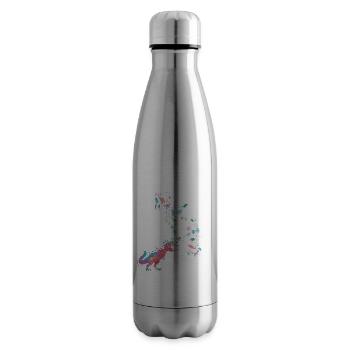 NIKLAS - Schöner Jungen Name mit Dinosaurier - Isolierflasche - Lightsilver - Rechts