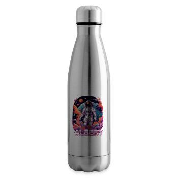 ALBERT - Schöner Jungen Name mit coolem Astronaut - Isolierflasche - Lightsilver - Rechts