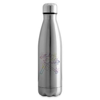 Hurdle Run Obstacle Course Kids Hurdle Run - Insulated Water Bottle - silver - Right