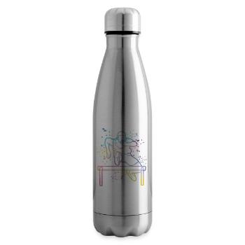 Hurdle Run Obstacle Course Kids Hurdle Run - Insulated Water Bottle - silver - Right