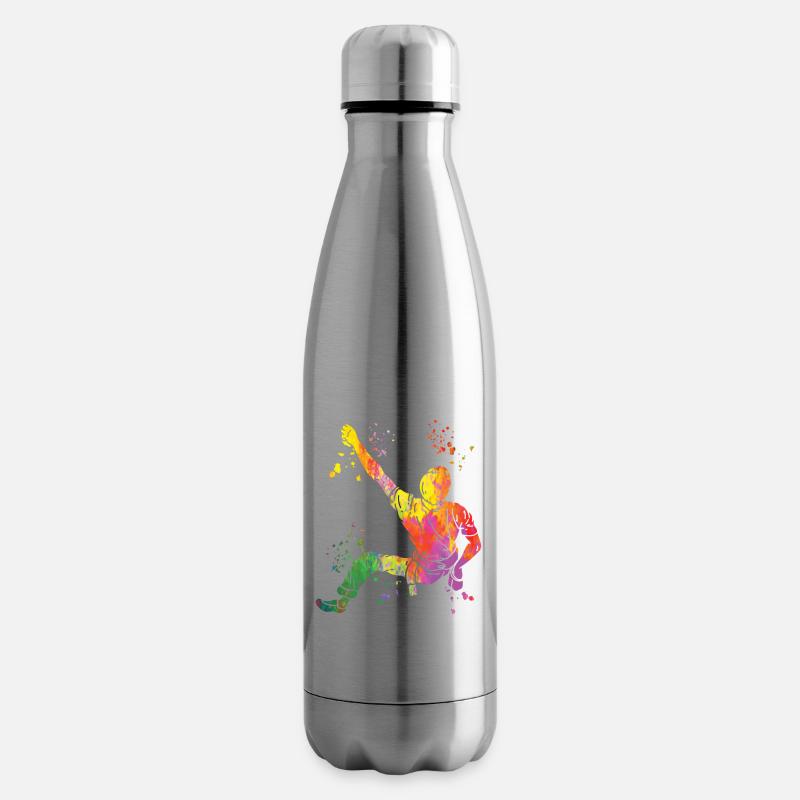 Boulderer Colorsplash Boulder Bouldern - Isolierflasche - Lightsilver