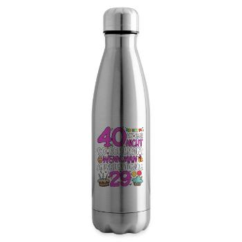 40 is not so bad - Insulated Water Bottle - silver - Right